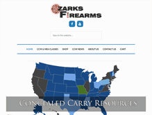 Tablet Screenshot of ozarksfirearms.com
